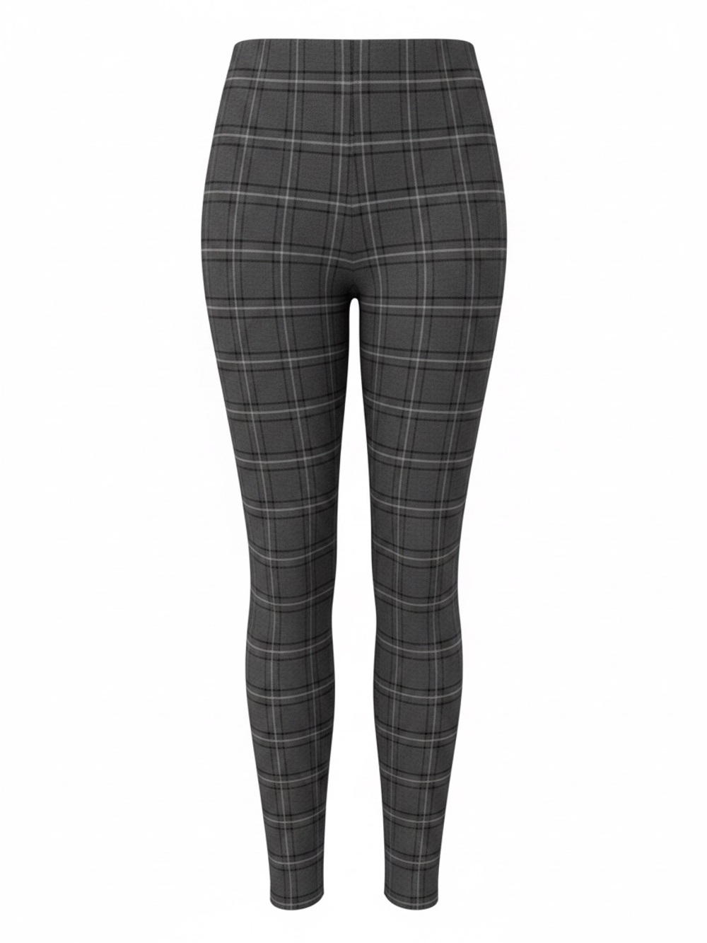 Calvin Klein Charcoal Plaid Ponte Dress Pant
